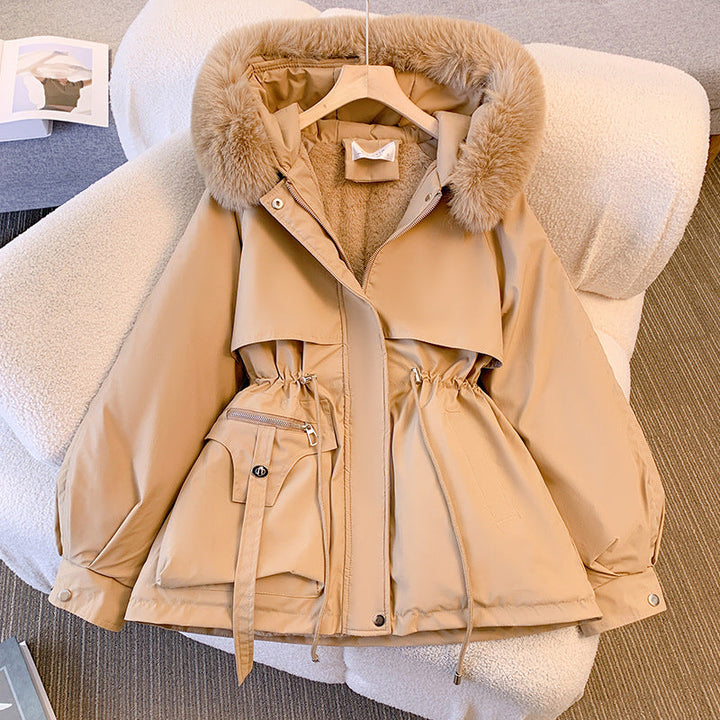 Amy™ - Elegant winter jacket with fur