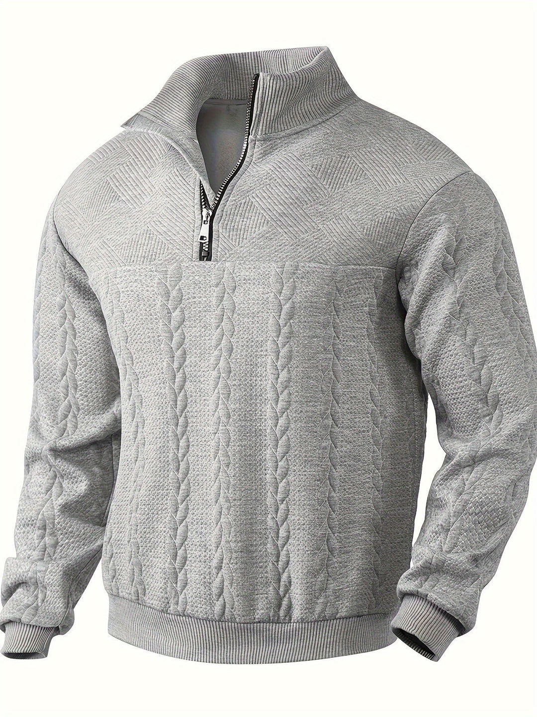 Eiran – Vintage men's sweater with zippered waistband