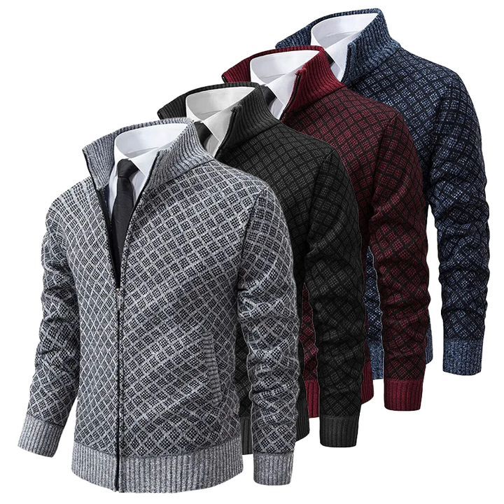 Tom | Jacquard-strap cardigan