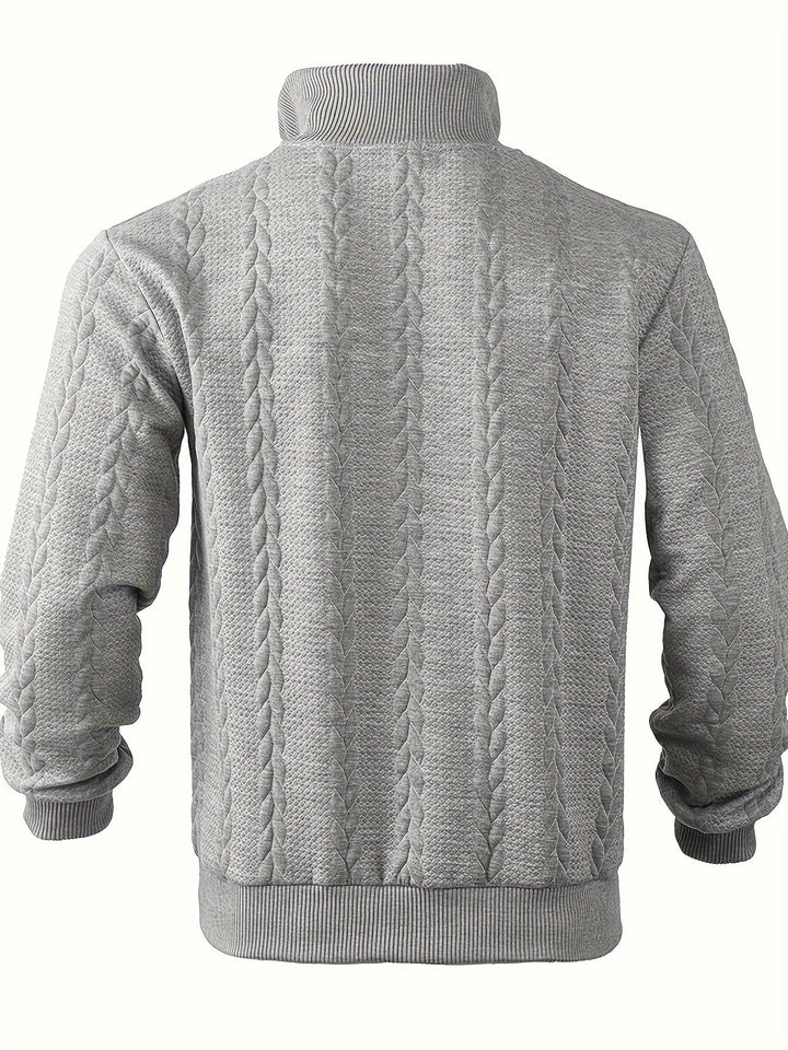 Eiran – Vintage men's sweater with zippered waistband