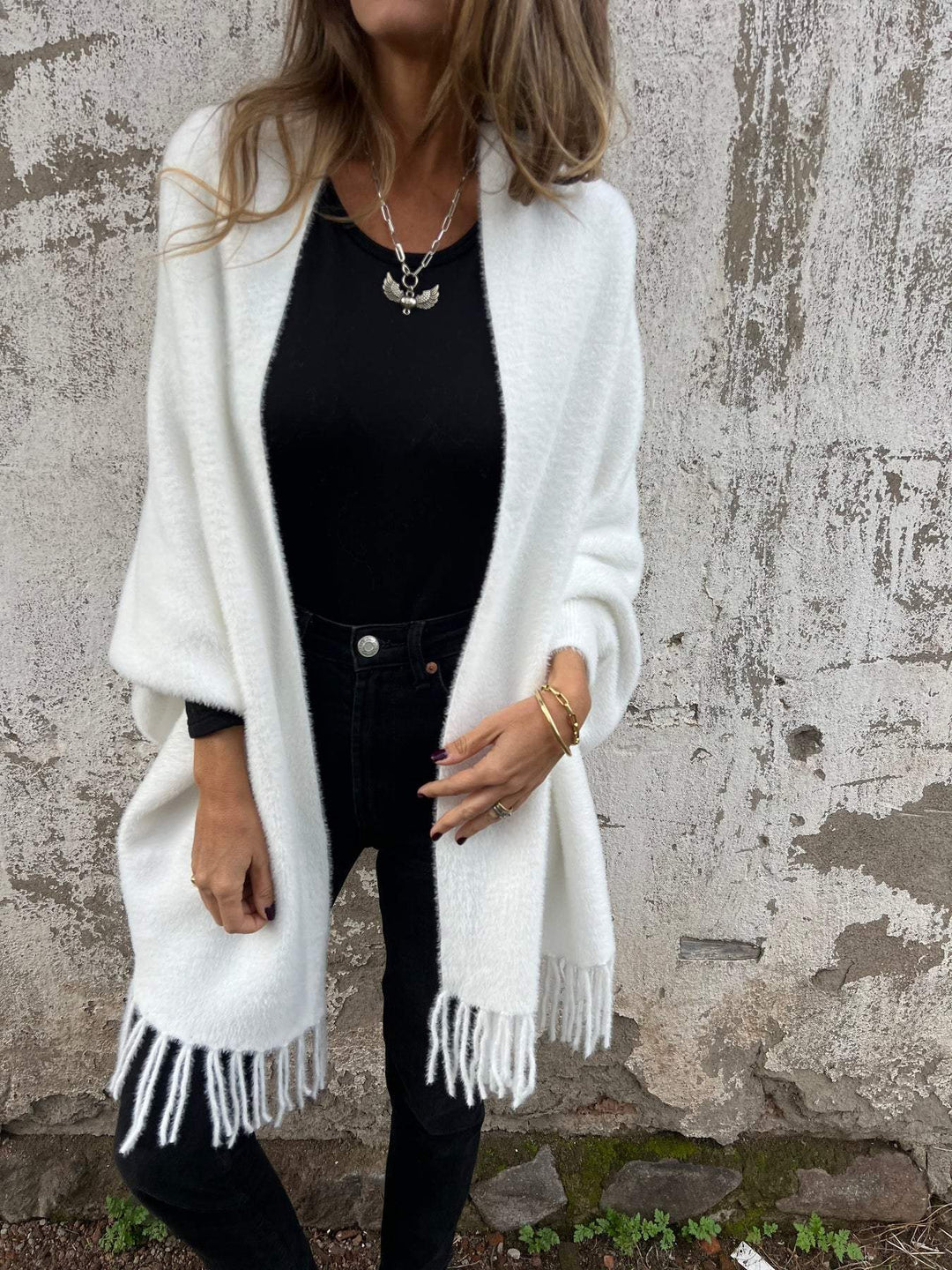 Natalia | Women's Cozy Fringe Cardigan