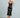 The Black Wave Mermaid Hem Knit Midi Dress