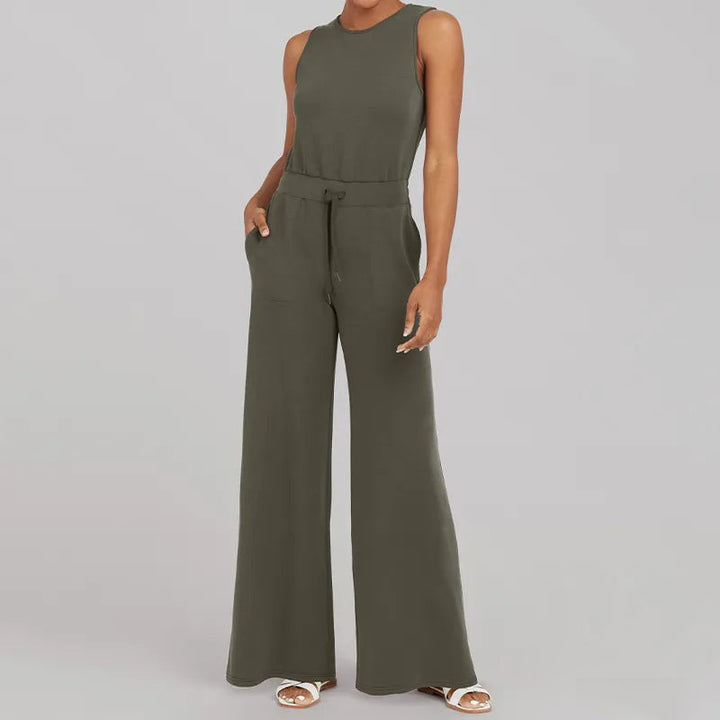 Desiree - Sleeveless solid jumpsuit