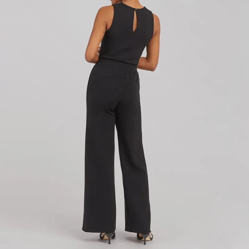 Desiree - Sleeveless solid jumpsuit