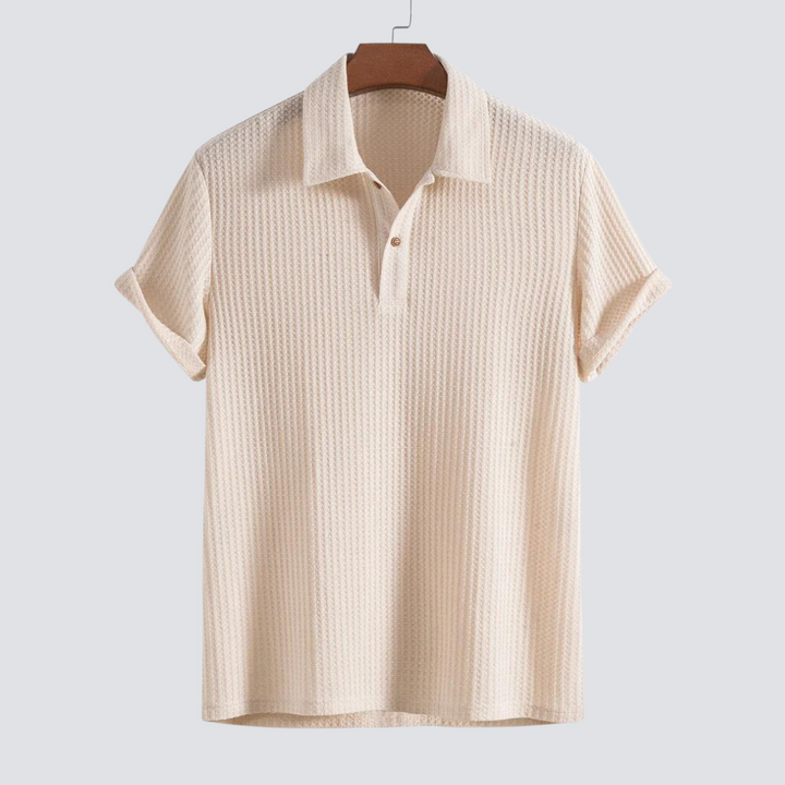 Braddy waffle knit polo