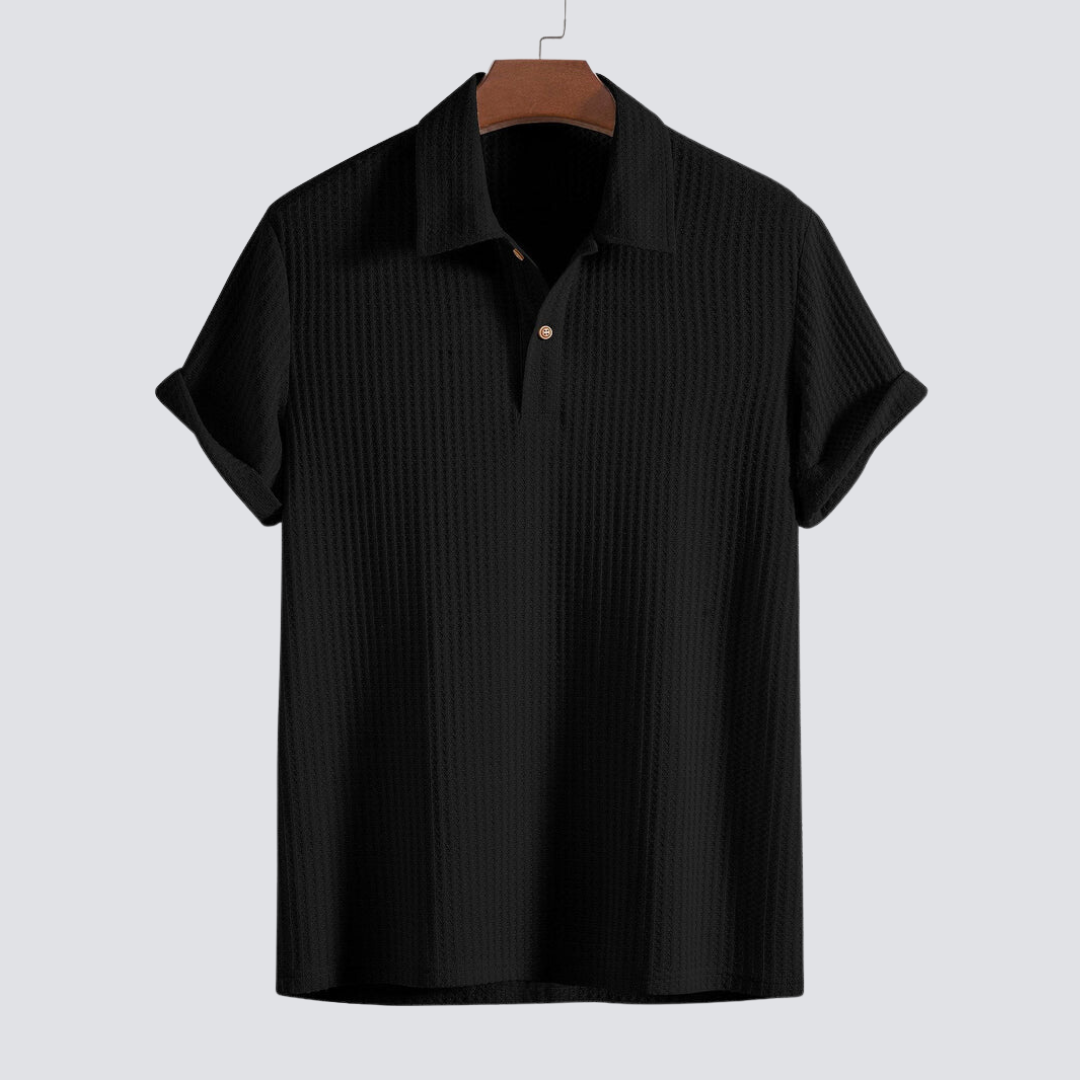 Braddy waffle knit polo