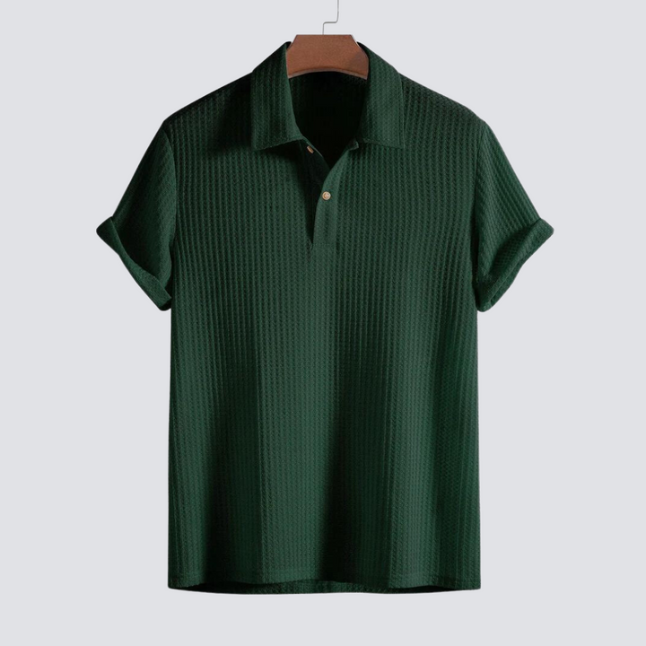 Braddy waffle knit polo