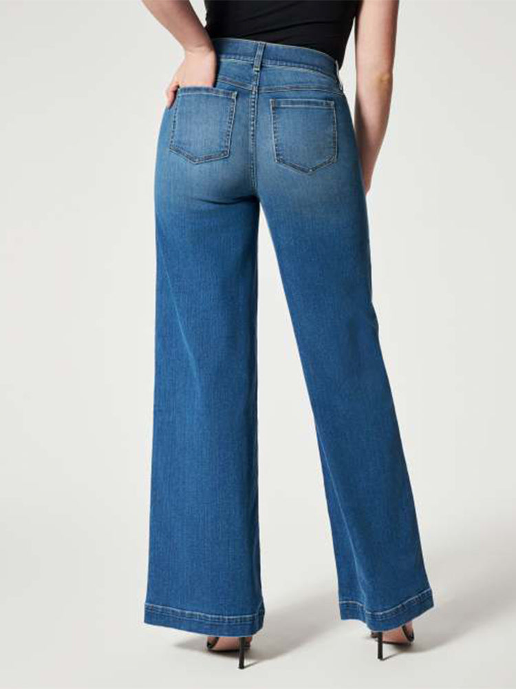 Ghislaine - Pull-On Wide Leg Jeans