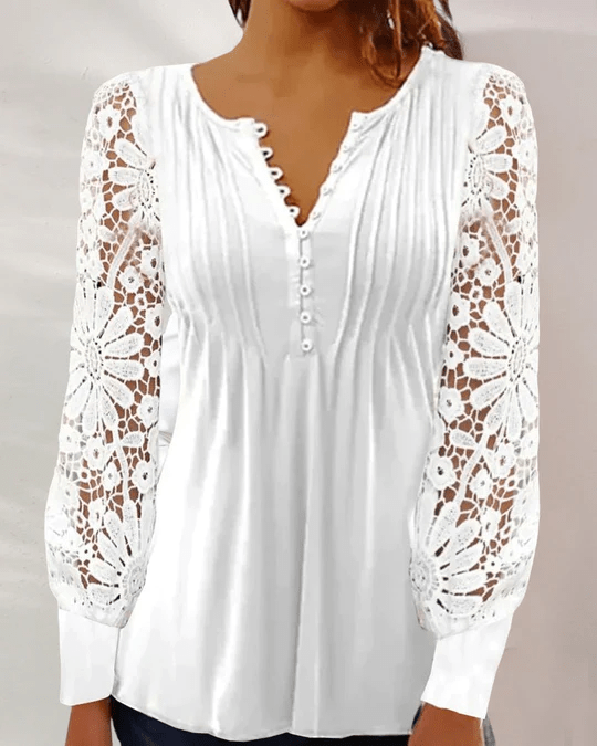 Jeanne - Elegant blouse with long sleeves