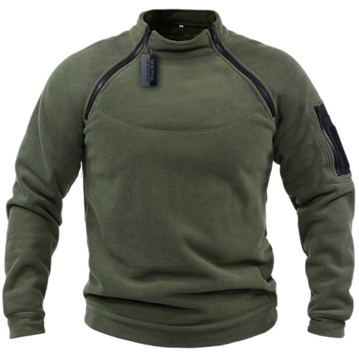 Steph™ | Military-style fleece sweater