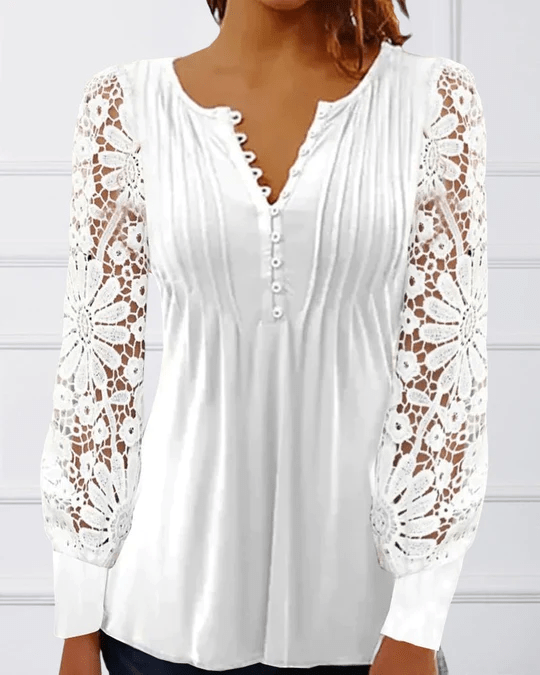 Jeanne - Elegant blouse with long sleeves