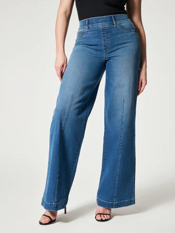 Ghislaine - Pull-On Wide Leg Jeans