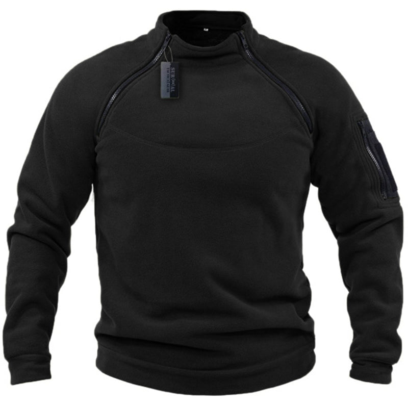 Steph™ | Military-style fleece sweater