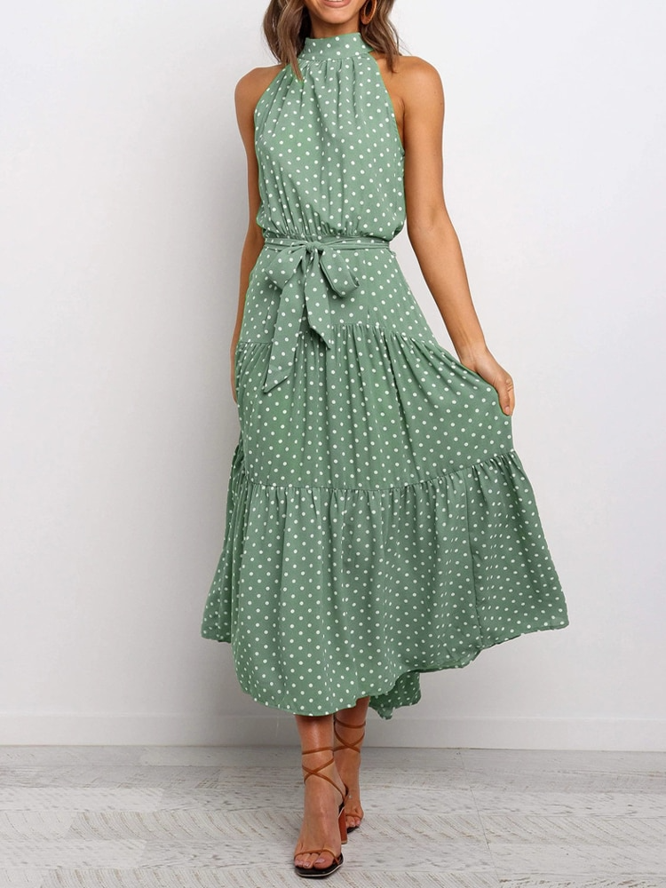 Summer dress with polka dot print - Shine into summer