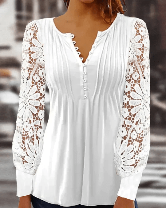 Jeanne - Elegant blouse with long sleeves