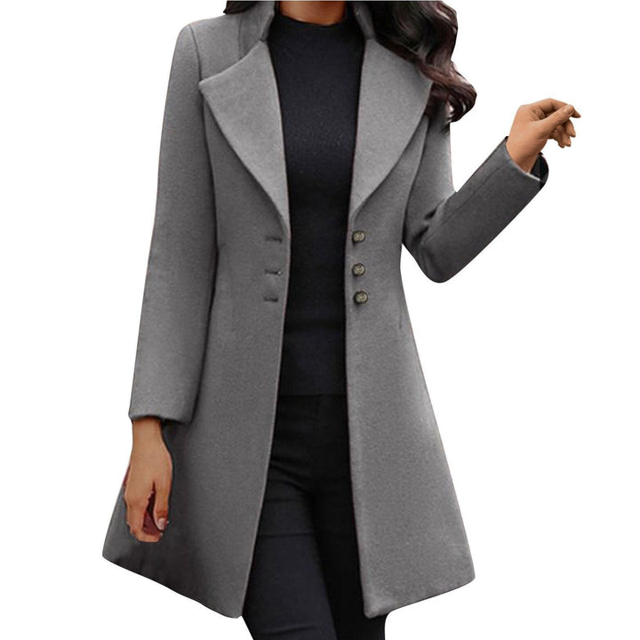 PINKI™ | Italian long-sleeved wool coat