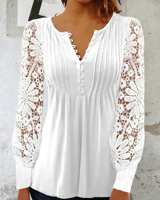 Jeanne - Elegant blouse with long sleeves