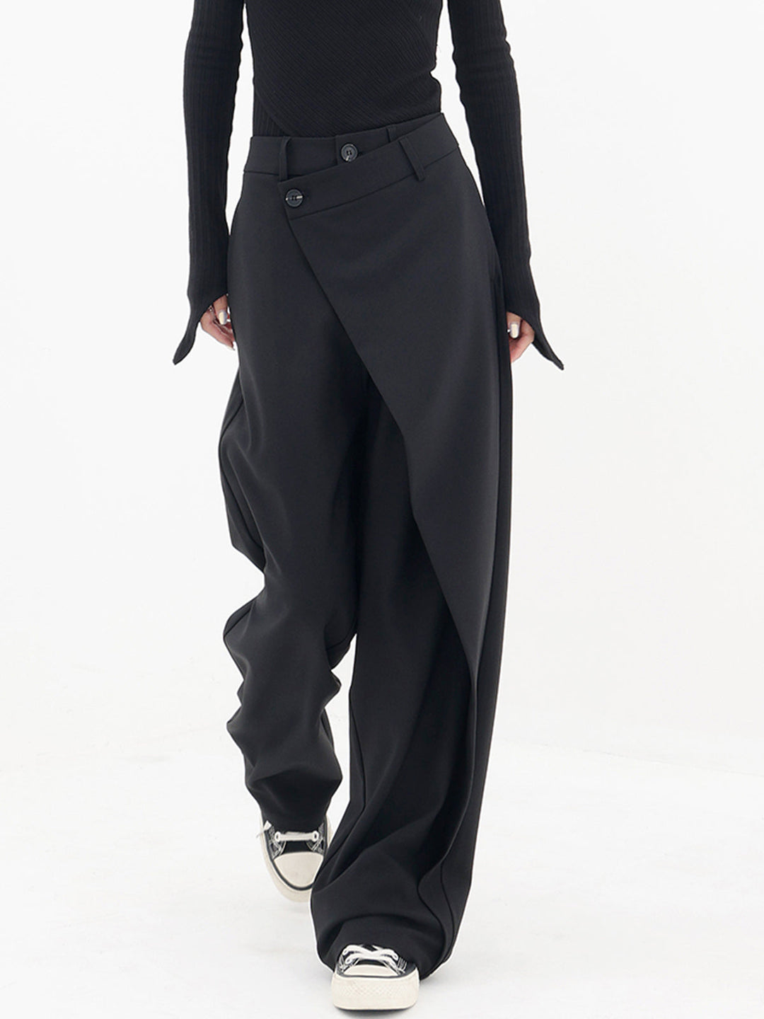 NENE ASYMMETRICAL BAGGY PANTS