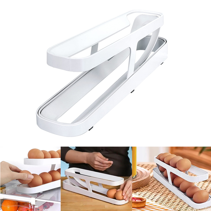 Double automatic egg holder