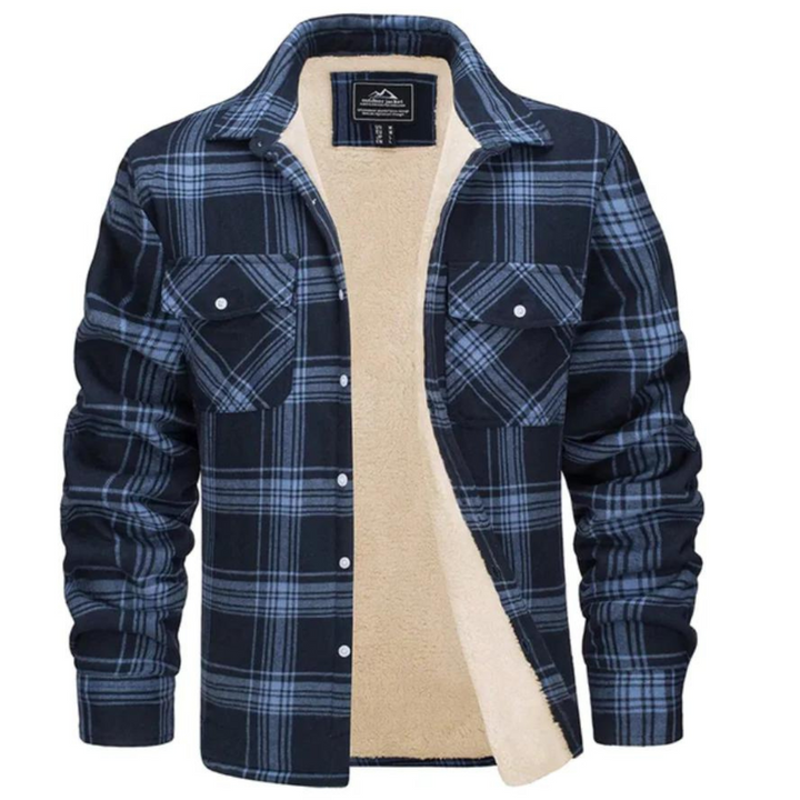 Edgar | Checkered fleece jacket