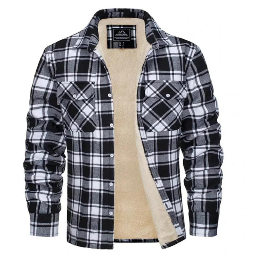 Edgar | Checkered fleece jacket