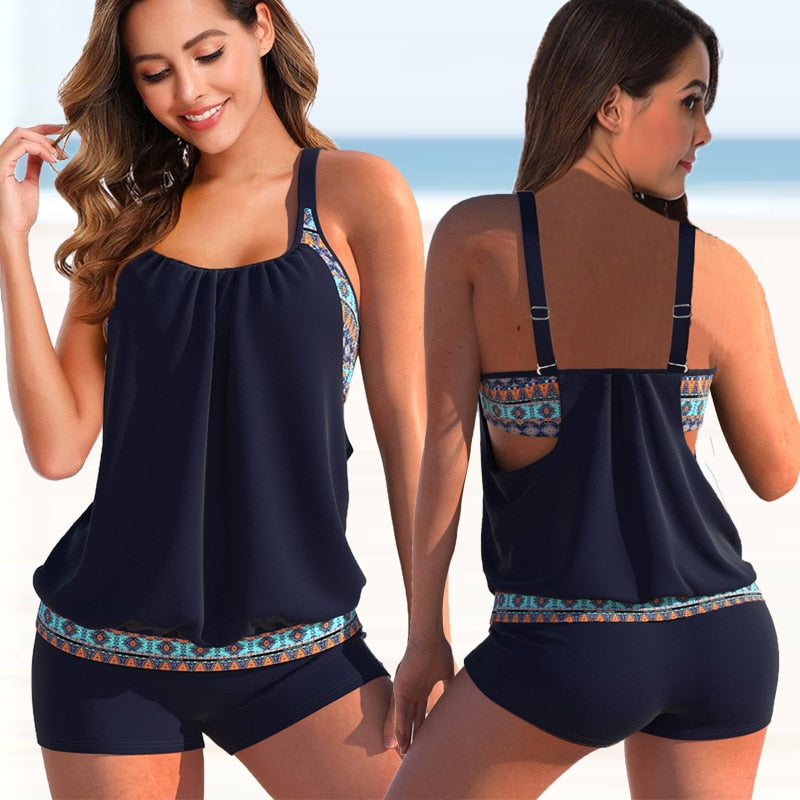 Mélisa - Two-tone tankini set