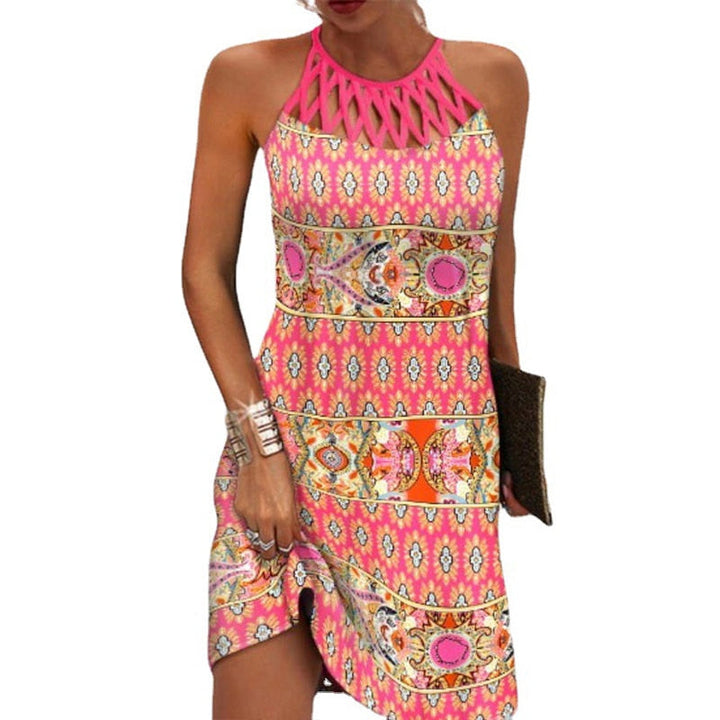 Kate™ | Printed Halter Dress