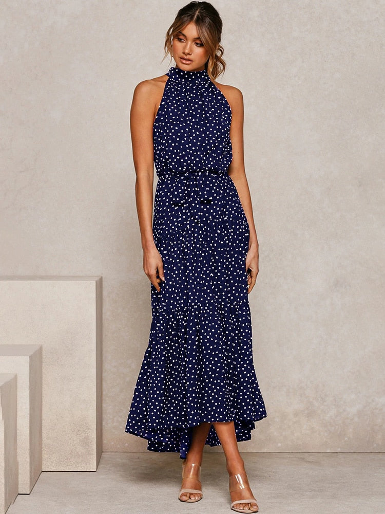 Summer dress with polka dot print - Shine into summer