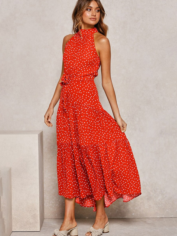 Summer dress with polka dot print - Shine into summer