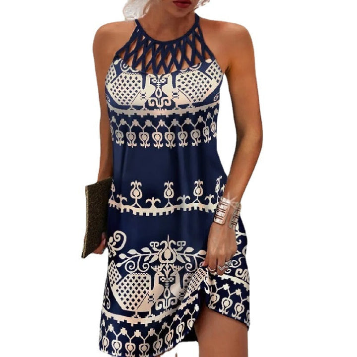 Kate™ | Printed Halter Dress