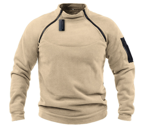 Steph™ | Military-style fleece sweater