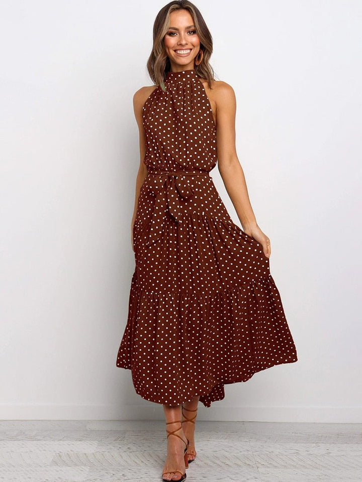 Summer dress with polka dot print - Shine into summer