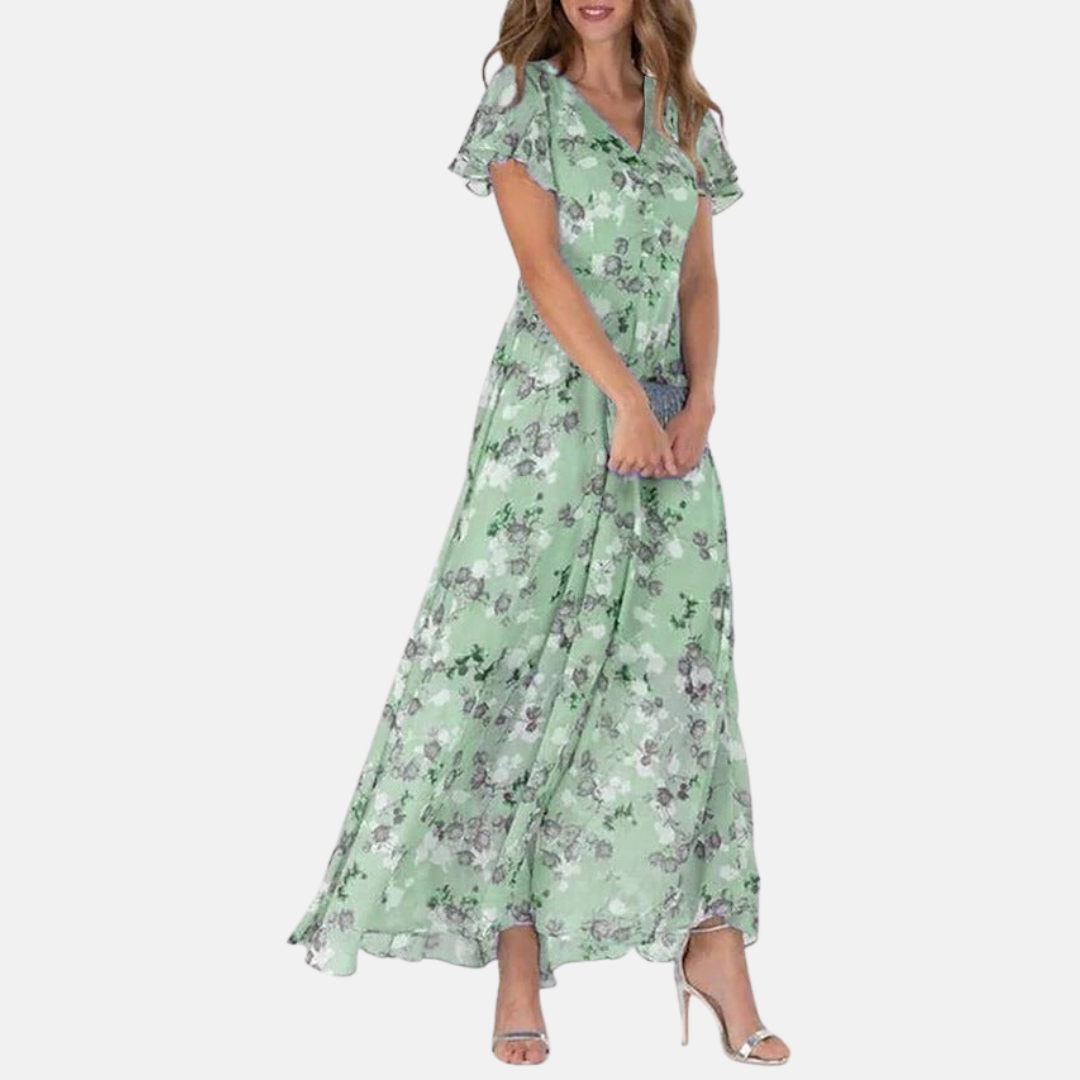 Jeannette - Elegant dress with floral print