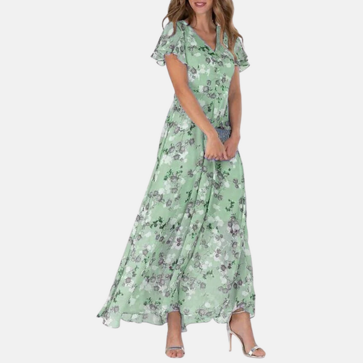 Jeannette - Elegant dress with floral print