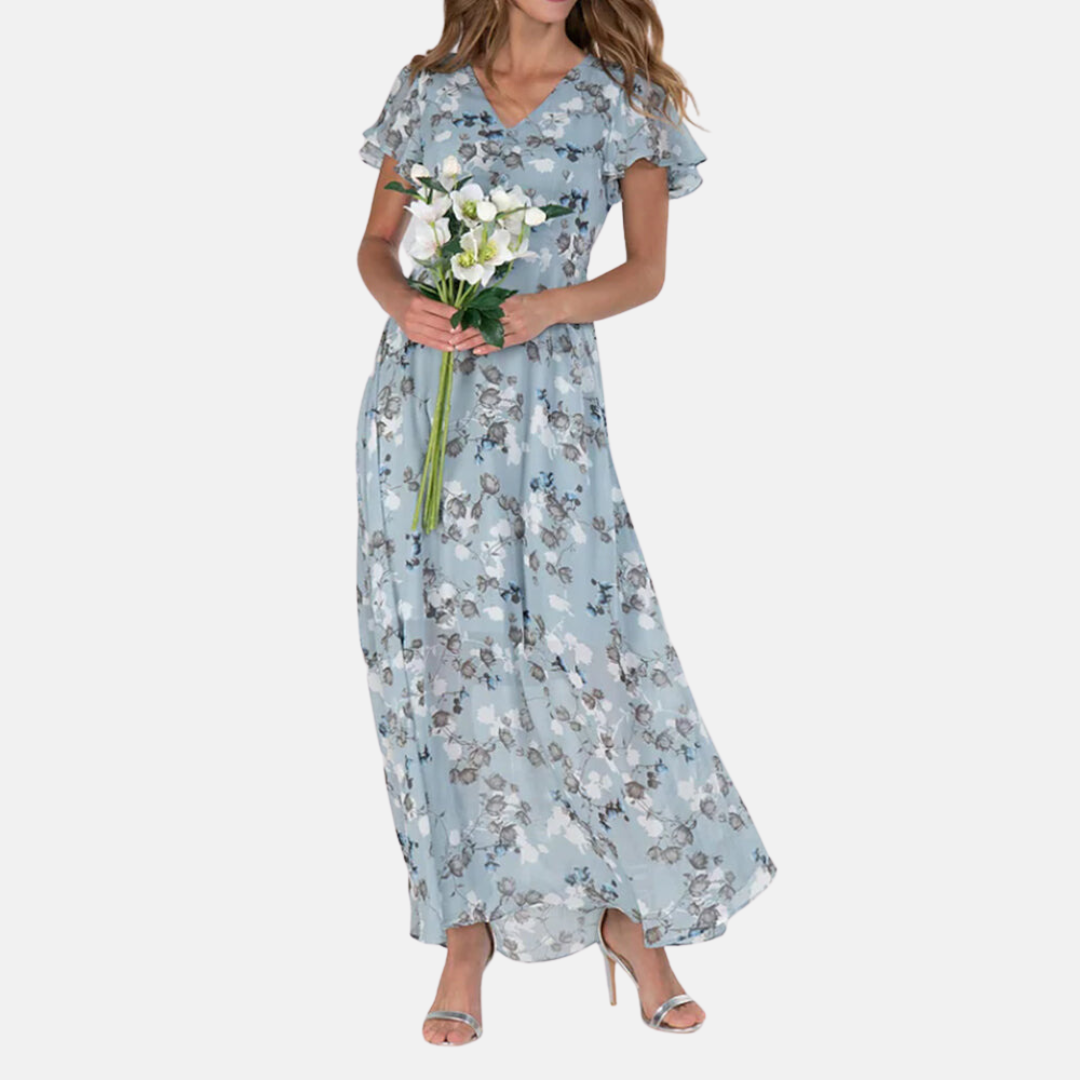 Jeannette - Elegant dress with floral print