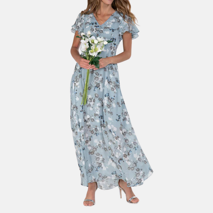 Jeannette - Elegant dress with floral print