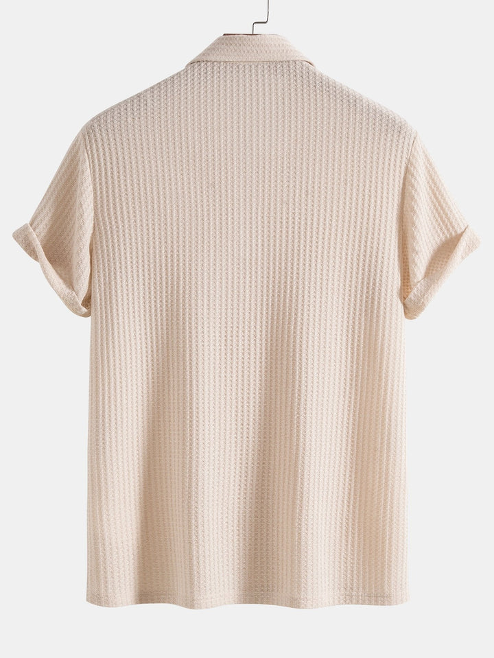 Braddy waffle knit polo