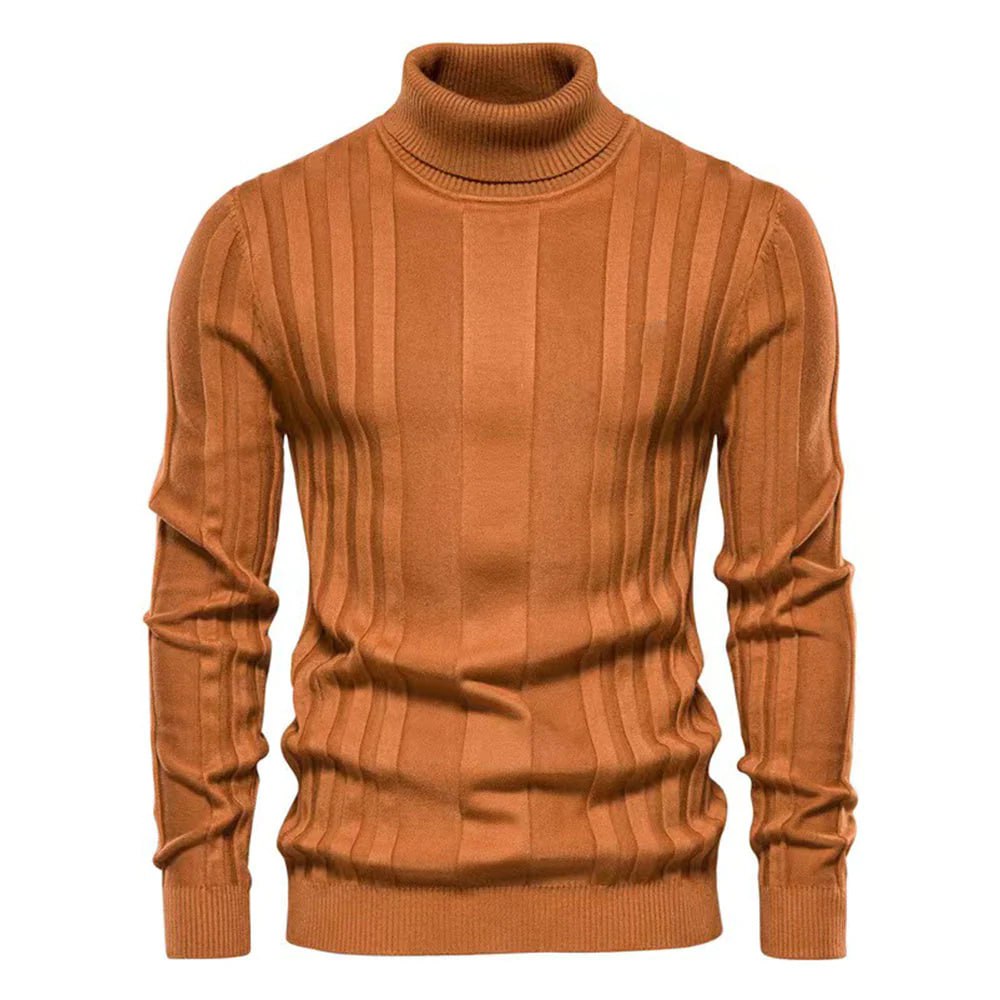 BOGS -Beautiful striped turtleneck sweater for men