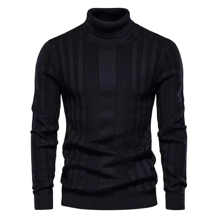 BOGS -Beautiful striped turtleneck sweater for men