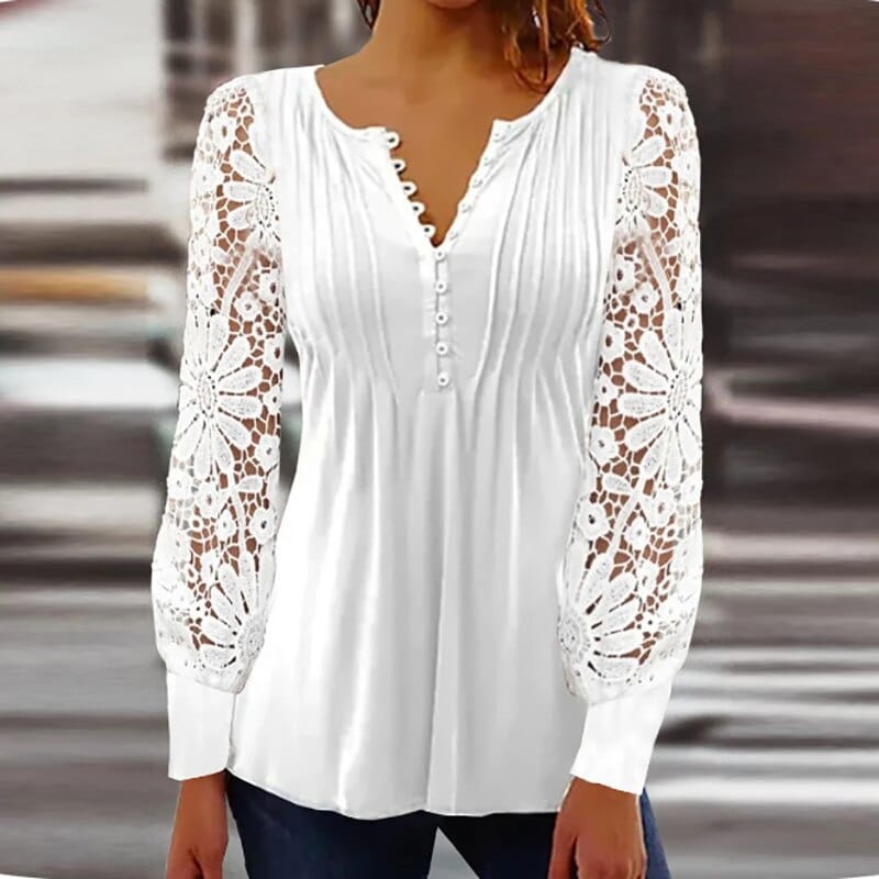 Jeanne - Elegant blouse with long sleeves