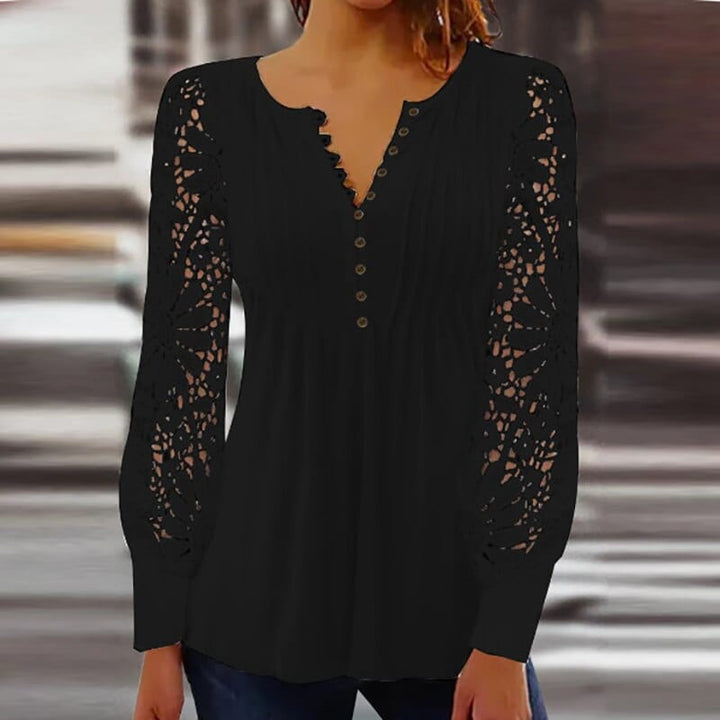 Jeanne - Elegant blouse with long sleeves